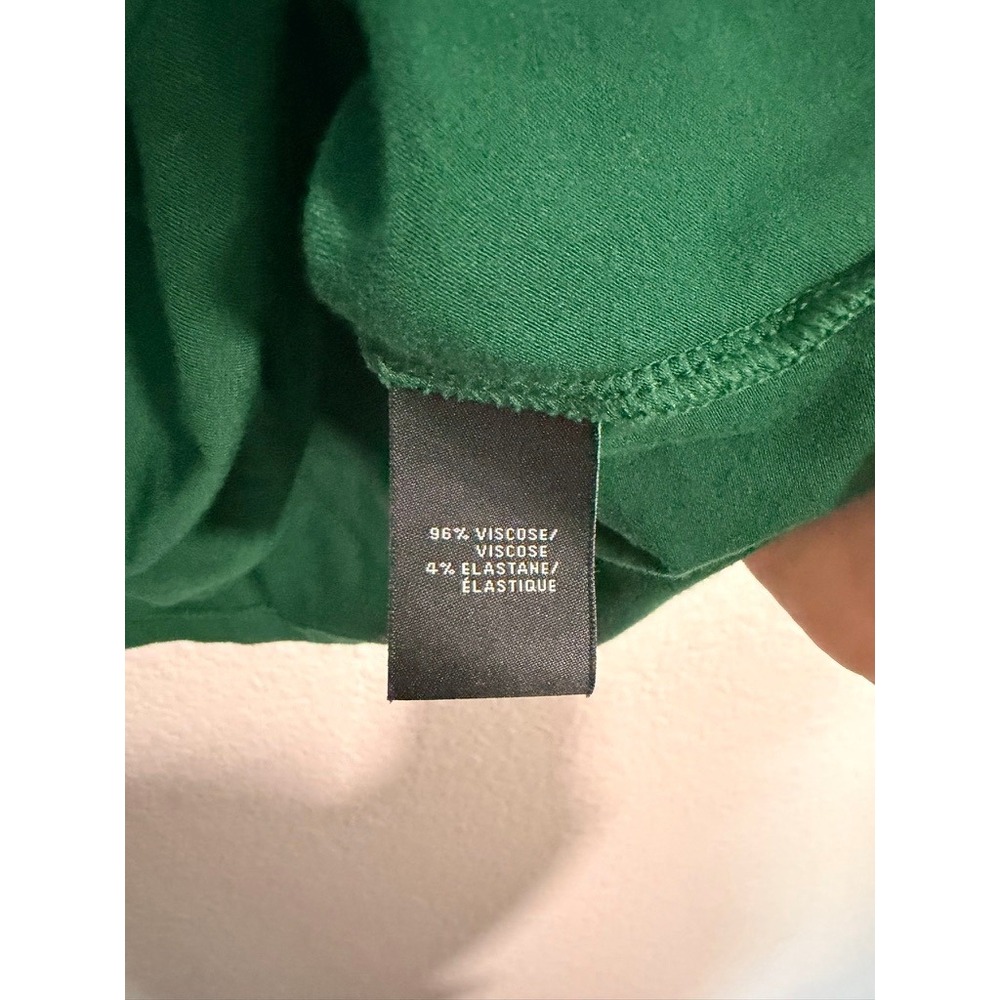 Lafayette 148 New York Womens Green Sleeveless Turtleneck Viscose Top Large - Picture 3 of 4
